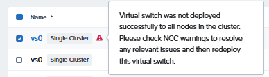 Le virtual switch vs0 signalé en erreur après la mise à jour vers AOS 7.6.0.6